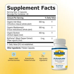 PuraBurn-Supplement-Facts