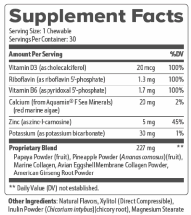 VertiAid Supplement Facts